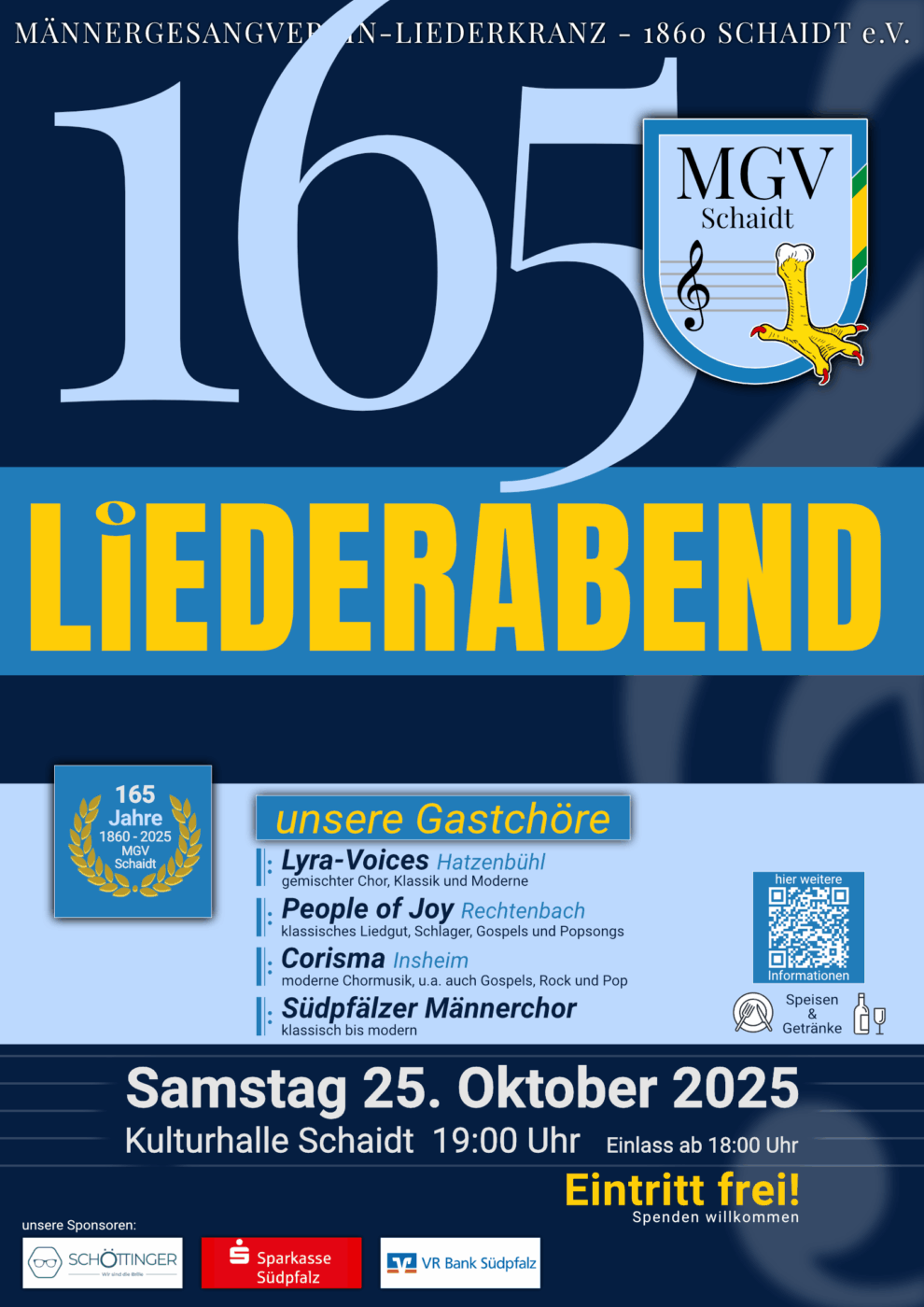 Liederabend 2025 in der Kulturhalle Schaidt